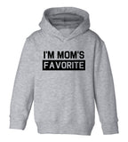 Im Moms Favorite Funny Son Toddler Boys Pullover Hoodie Grey