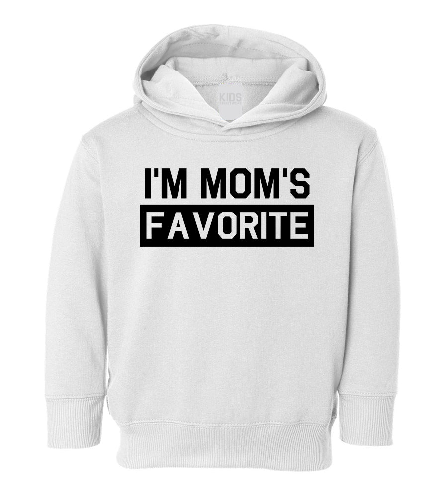 Im Moms Favorite Funny Son Toddler Boys Pullover Hoodie White