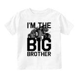 Im The Big Brother Monster Truck Infant Baby Boys Short Sleeve T-Shirt White