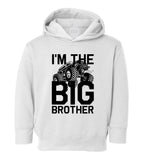 Im The Big Brother Monster Truck Toddler Boys Pullover Hoodie White