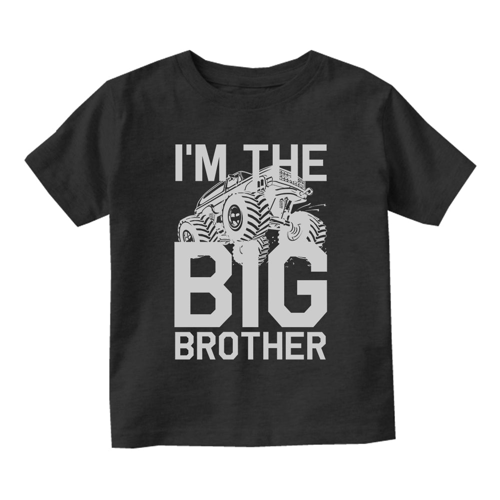 Im The Big Brother Monster Truck Toddler Boys Short Sleeve T-Shirt Black