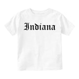 Indiana State Old English Toddler Boys Short Sleeve T-Shirt White