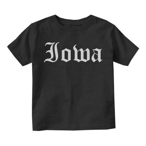 Iowa State Old English Infant Baby Boys Short Sleeve T-Shirt Black