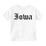 Iowa State Old English Infant Baby Boys Short Sleeve T-Shirt White