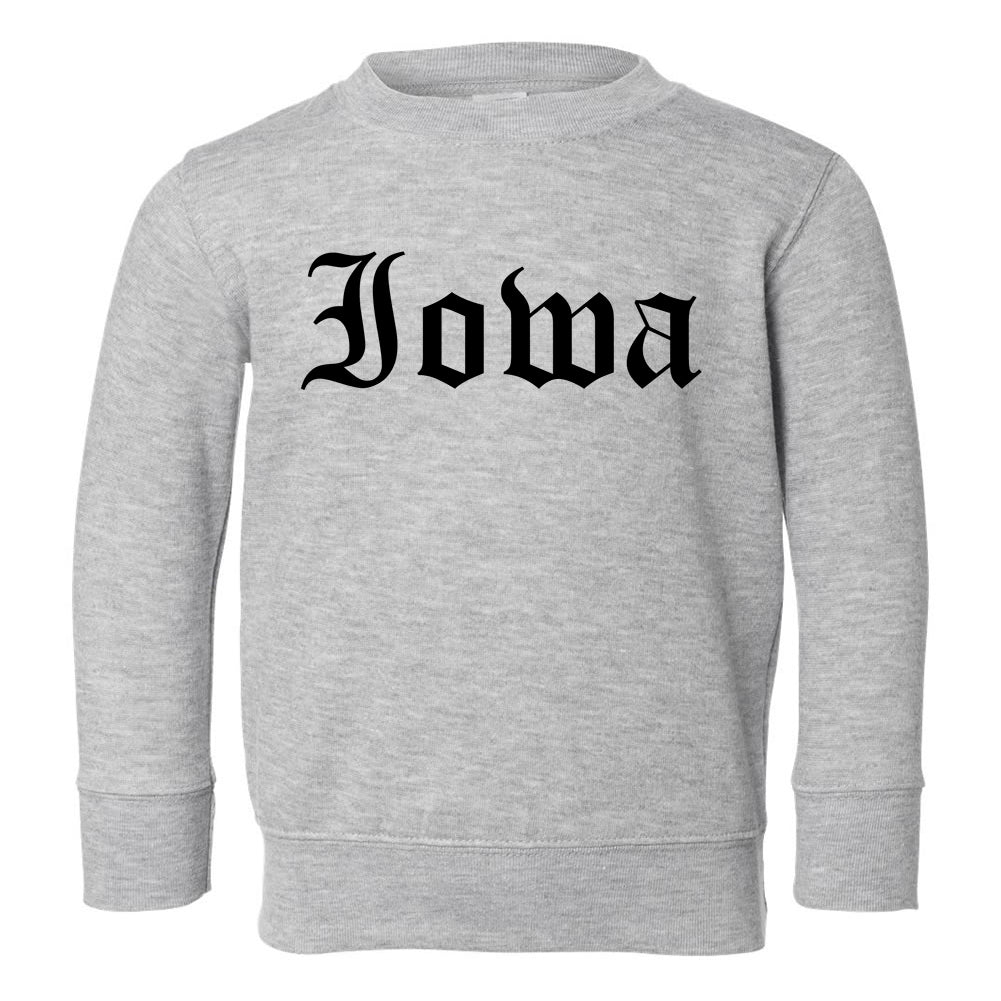 Iowa State Old English Toddler Boys Crewneck Sweatshirt Grey