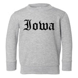 Iowa State Old English Toddler Boys Crewneck Sweatshirt Grey