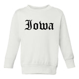 Iowa State Old English Toddler Boys Crewneck Sweatshirt White