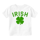 Irish Four Leaf Clover St Patricks Day Infant Baby Boys Short Sleeve T-Shirt White