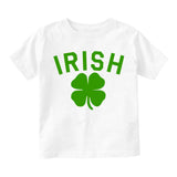 Irish Four Leaf Clover St Patricks Day Toddler Boys Short Sleeve T-Shirt White