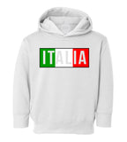 Italia Italy Flag Colors Toddler Boys Pullover Hoodie White
