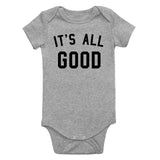 Its All Good Infant Baby Boys Bodysuit Grey