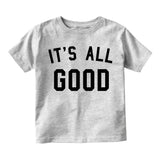 Its All Good Infant Baby Boys Short Sleeve T-Shirt Grey