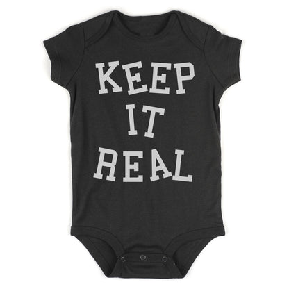 Keep It Real Infant Baby Boys Bodysuit Black