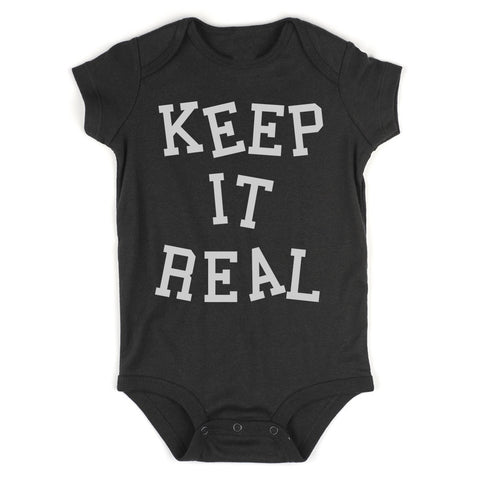 Keep It Real Infant Baby Boys Bodysuit Black