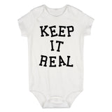 Keep It Real Infant Baby Boys Bodysuit White