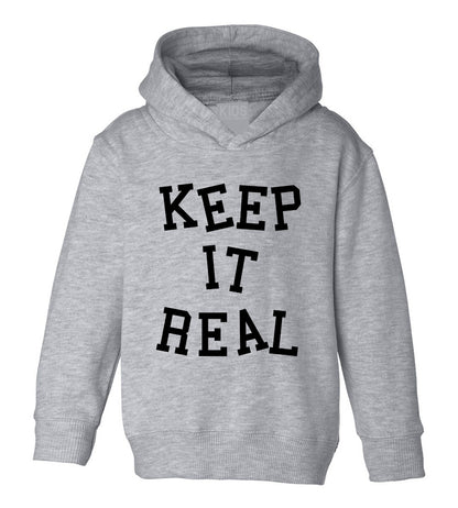 Keep It Real Toddler Boys Pullover Hoodie Grey