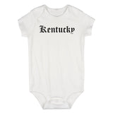 Kentucky State Old English Infant Baby Boys Bodysuit White