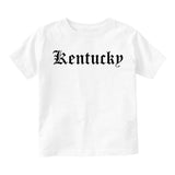 Kentucky State Old English Infant Baby Boys Short Sleeve T-Shirt White