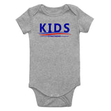 Kids Streetwear For President Infant Baby Boys Bodysuit Grey