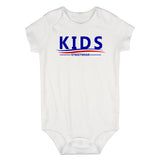 Kids Streetwear For President Infant Baby Boys Bodysuit White