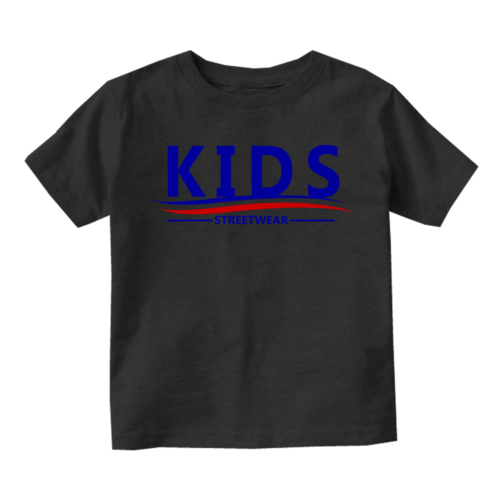 Kids Streetwear For President Infant Baby Boys Short Sleeve T-Shirt Black