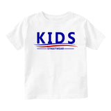 Kids Streetwear For President Infant Baby Boys Short Sleeve T-Shirt White
