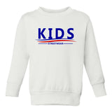 Kids Streetwear For President Toddler Boys Crewneck Sweatshirt White