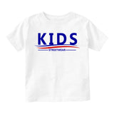 Kids Streetwear For President Toddler Boys Short Sleeve T-Shirt White