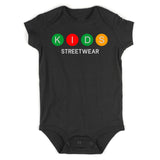 Kids Streetwear NYC Transit Infant Baby Boys Bodysuit Black