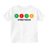 Kids Streetwear NYC Transit Infant Baby Boys Short Sleeve T-Shirt White
