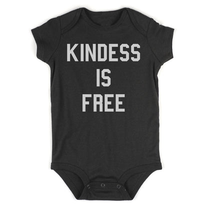 Kindness Is Free Infant Baby Boys Bodysuit Black