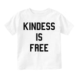 Kindness Is Free Infant Baby Boys Short Sleeve T-Shirt White