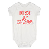 King Of Chaos Funny Infant Baby Boys Bodysuit White