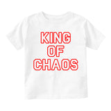 King Of Chaos Funny Infant Baby Boys Short Sleeve T-Shirt White