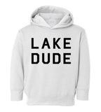 Lake Dude Outdoor Adventure Toddler Boys Pullover Hoodie White