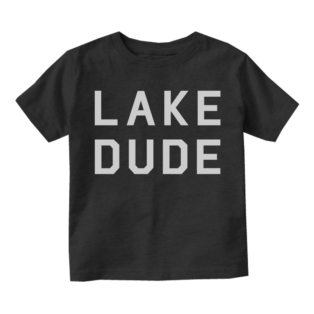 Lake Dude Outdoor Adventure Toddler Boys Short Sleeve T-Shirt Black