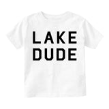 Lake Dude Outdoor Adventure Toddler Boys Short Sleeve T-Shirt White