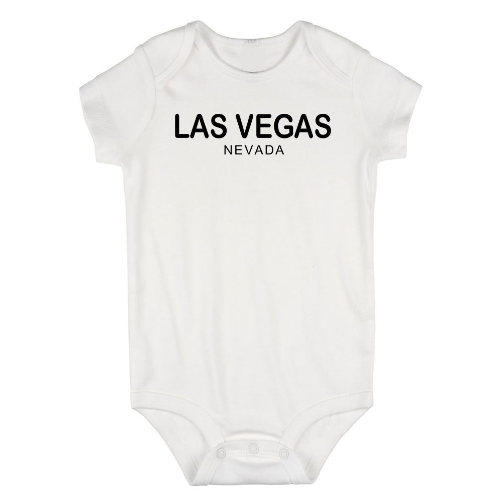 Las Vegas Nevada Fashion Infant Baby Boys Bodysuit White