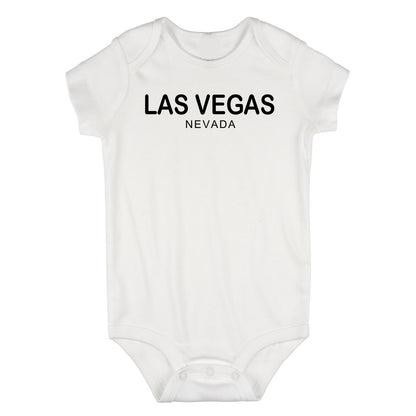 Las Vegas Nevada Fashion Infant Baby Boys Bodysuit White