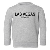 Las Vegas Nevada Fashion Toddler Boys Crewneck Sweatshirt Grey