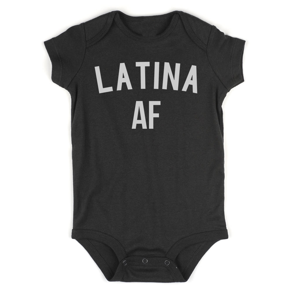Latina AF Girls Infant Baby Girls Bodysuit Black
