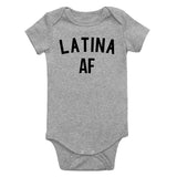 Latina AF Girls Infant Baby Girls Bodysuit Grey