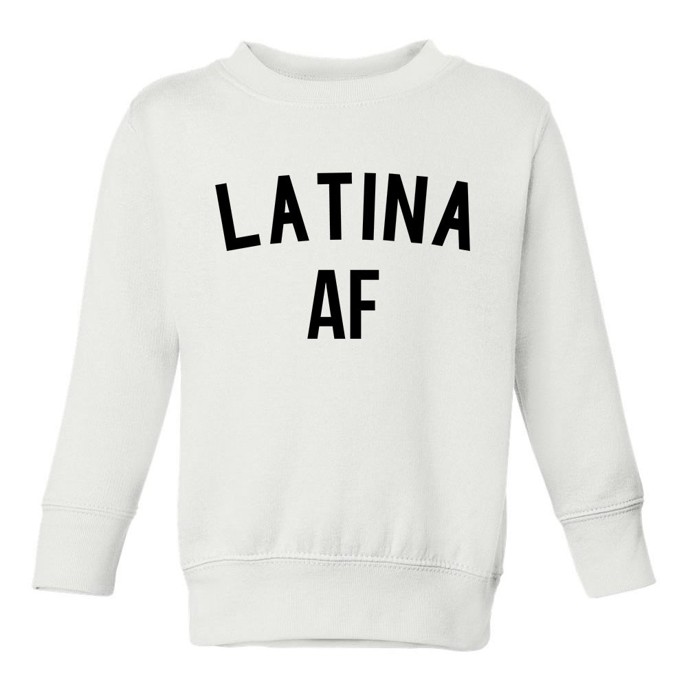 Latina AF Girls Toddler Girls Crewneck Sweatshirt White