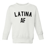 Latina AF Girls Toddler Girls Crewneck Sweatshirt White