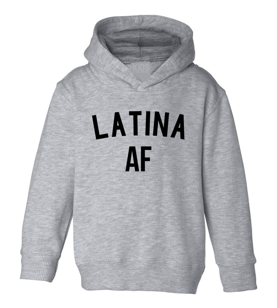 Latina AF Girls Toddler Girls Pullover Hoodie Grey