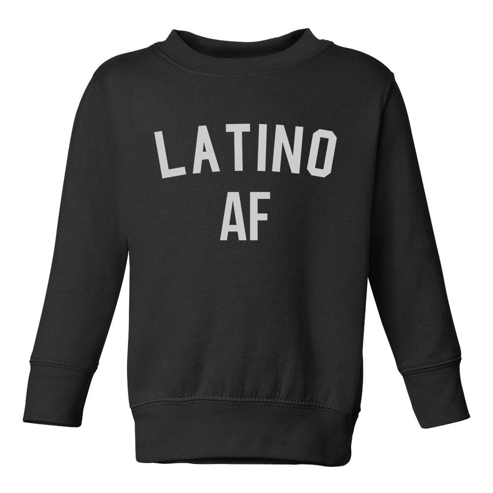Latino AF Toddler Boys Crewneck Sweatshirt Black