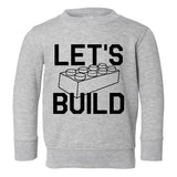 Lets Build Toddler Boys Crewneck Sweatshirt Grey