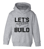 Lets Build Toddler Boys Pullover Hoodie Grey