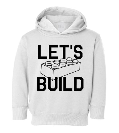 Lets Build Toddler Boys Pullover Hoodie White