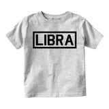 Libra Horoscope Sign Infant Baby Boys Short Sleeve T-Shirt Grey
